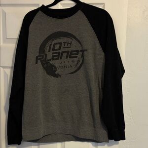 10th Planet Jiu Jitsu Gray and Black Sweatshirt